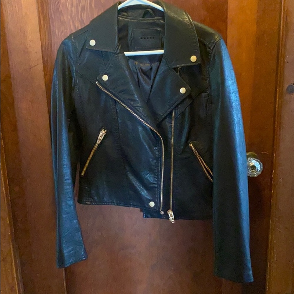 BLANK NYC Black Leather Jacket - Size Small